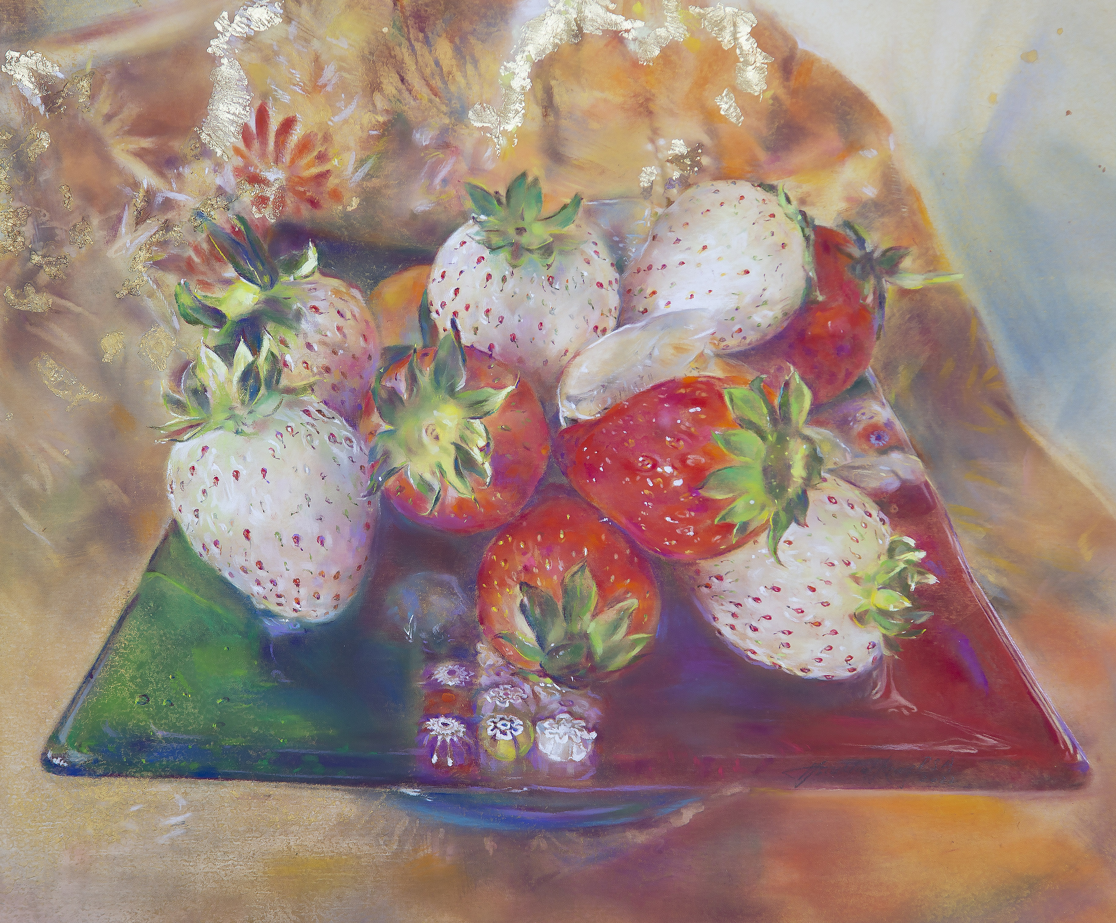 Gold Leaf Series : Strawberry