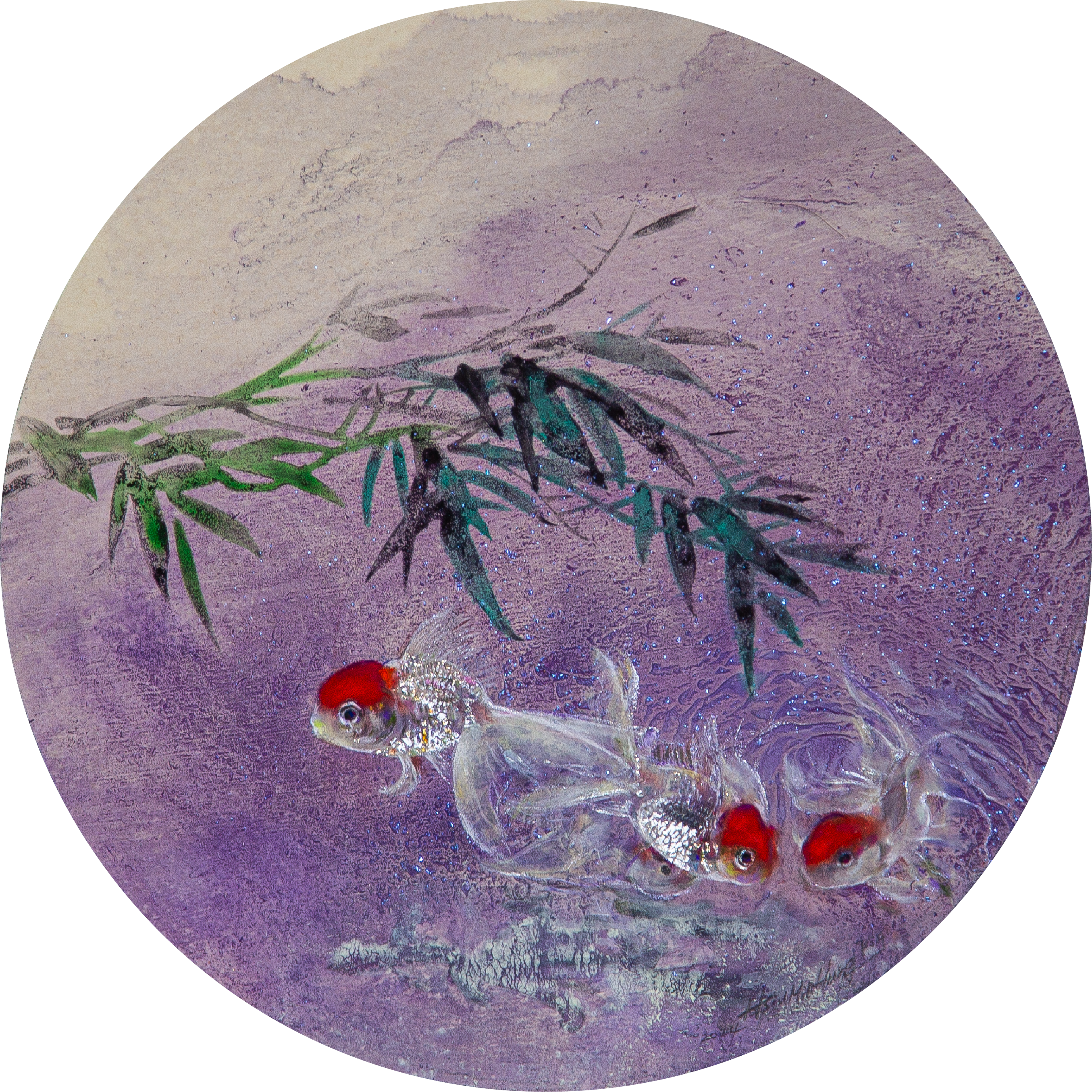 Gold Leaf Series : Bamboo of the Four Gentlemen