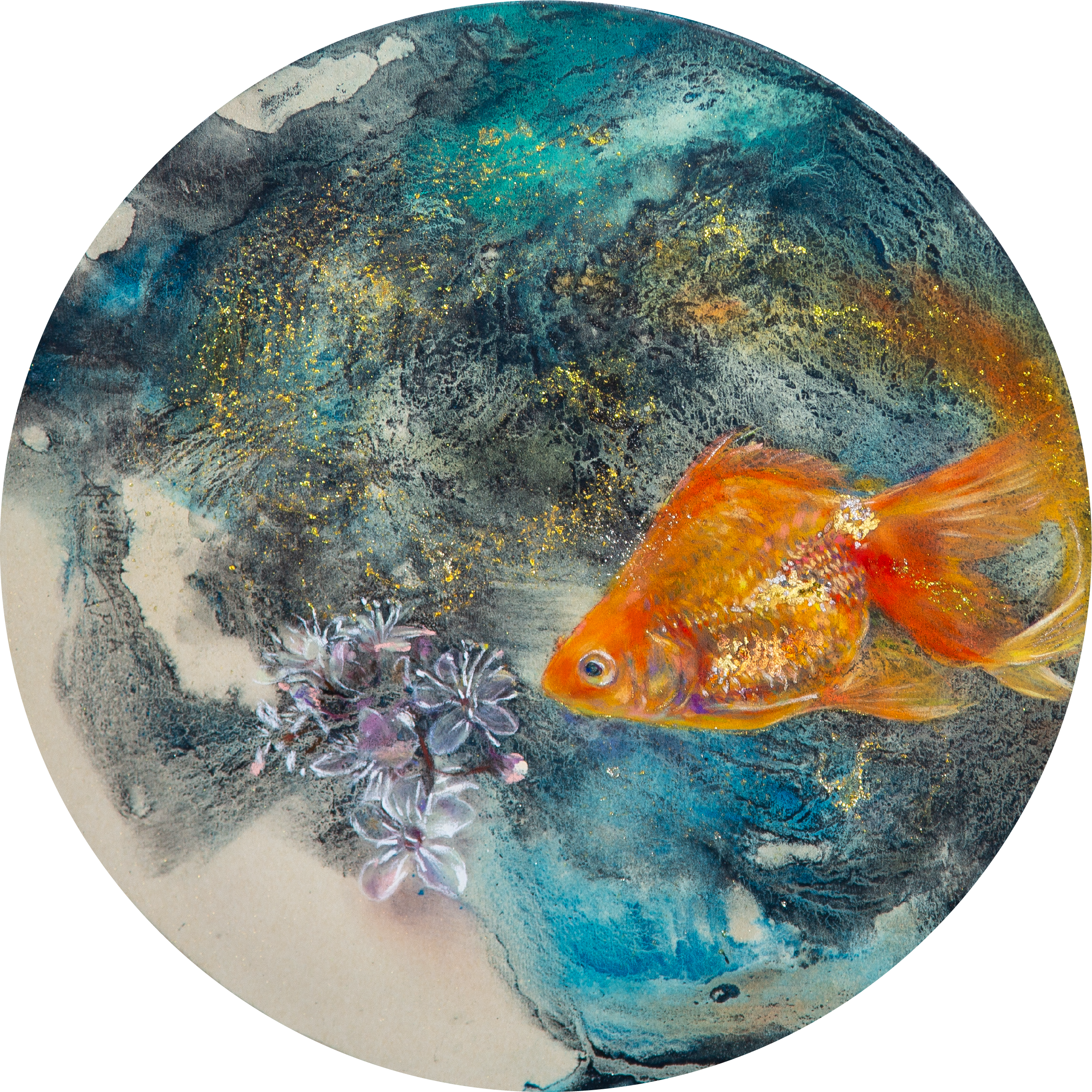 Gold Leaf Series : Starry Night