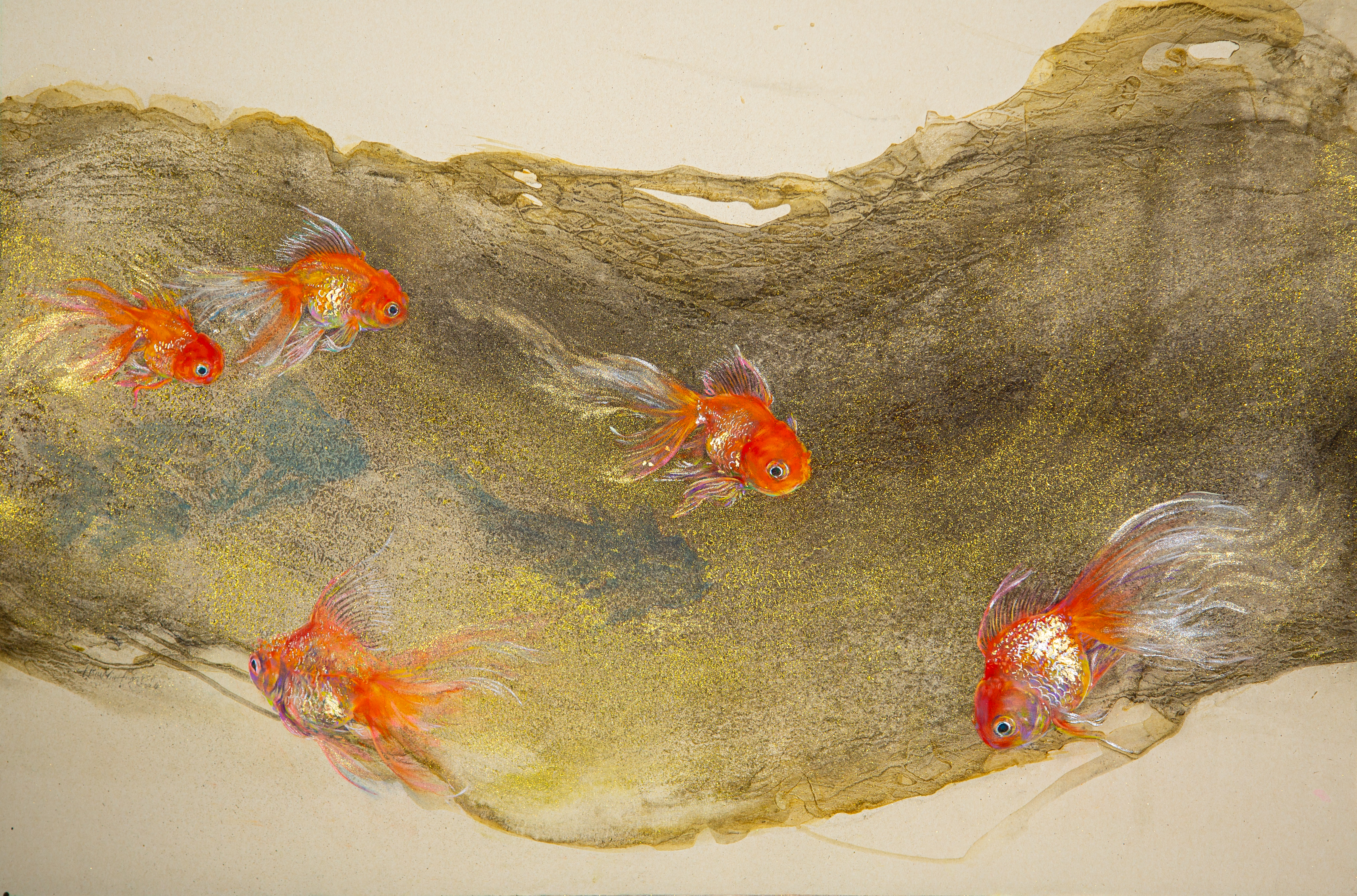 Gold Leaf Series :  Peek-a-boo