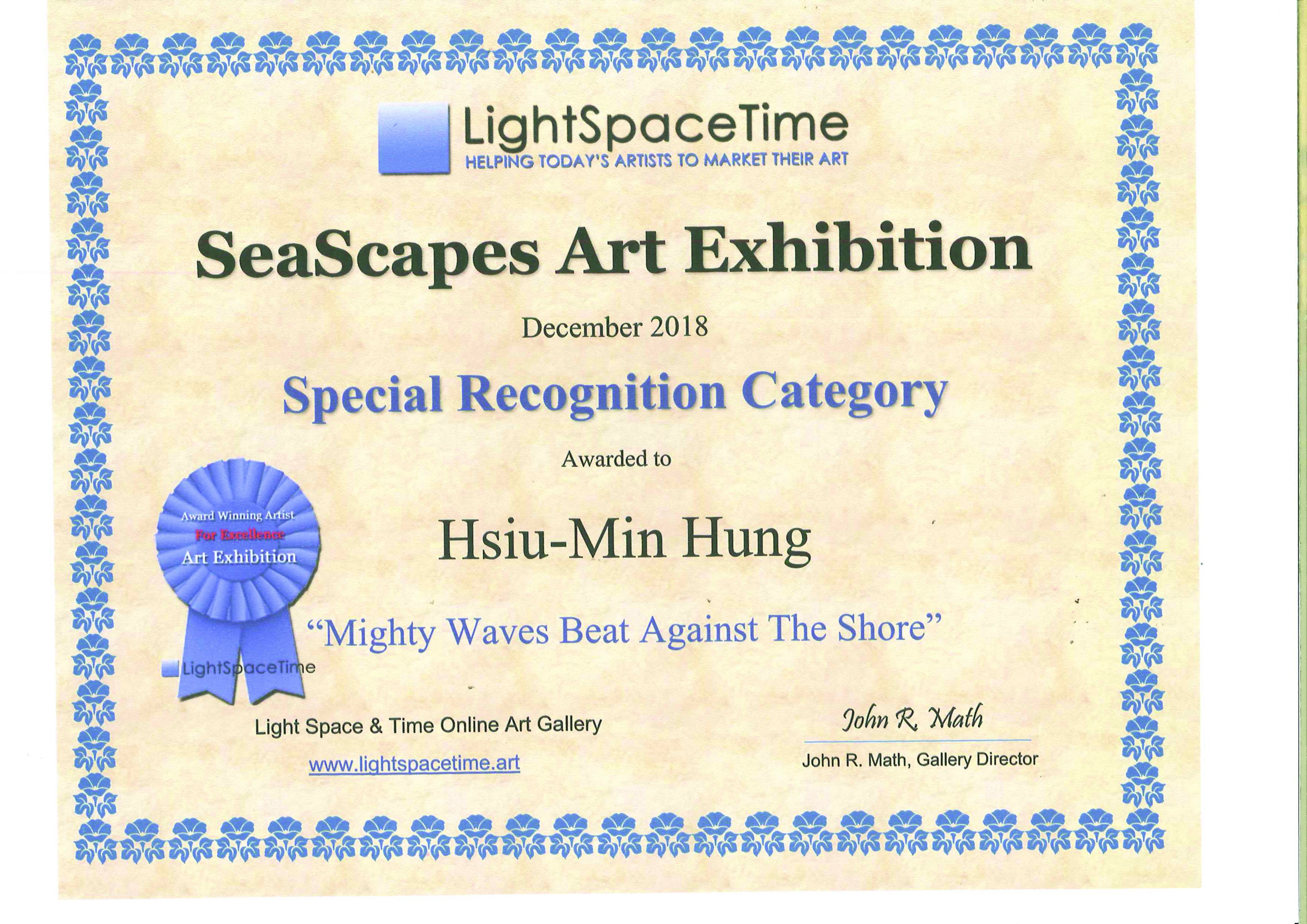 Light Space & Time Special Recognition Award