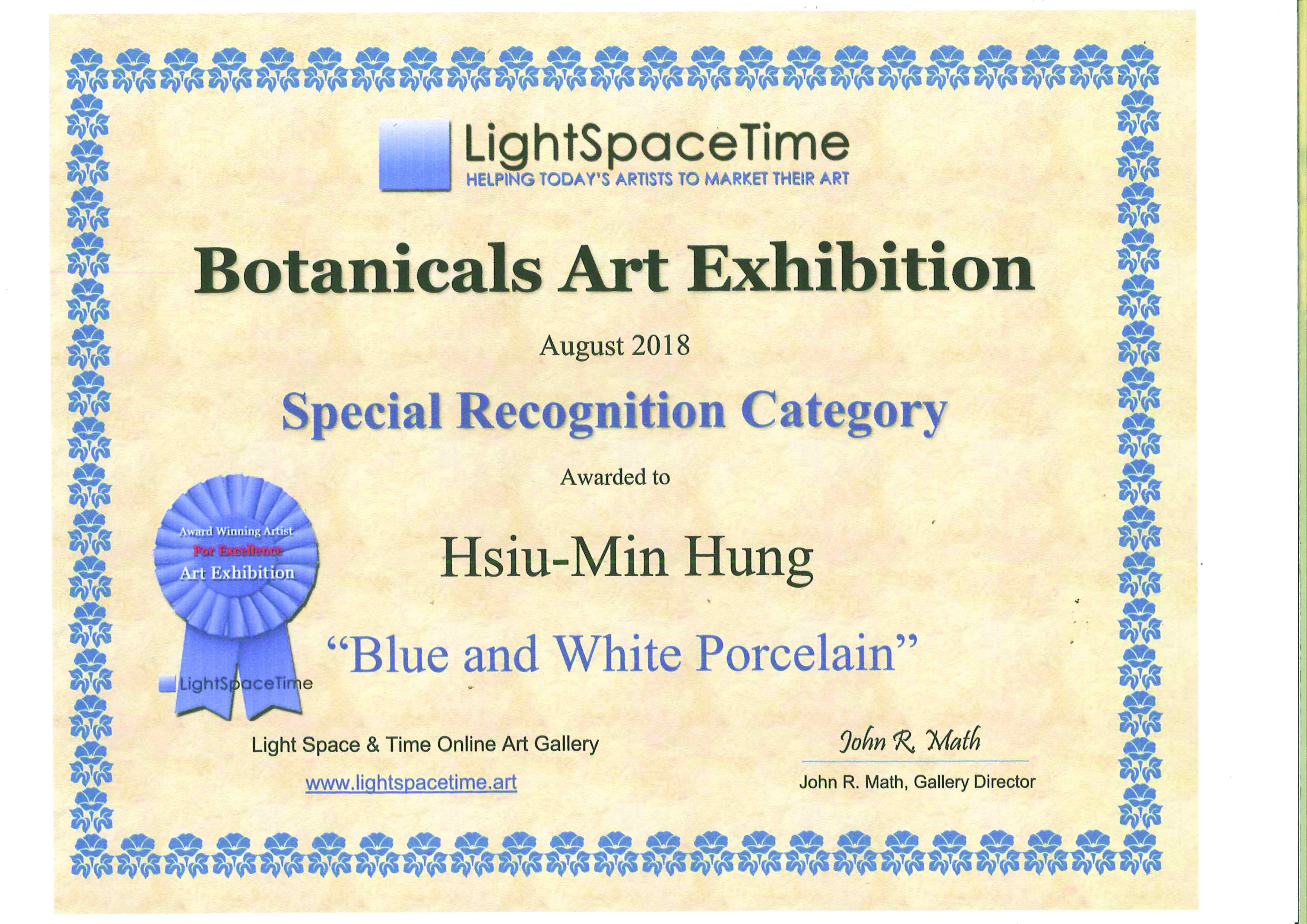 Light Space & Time Special Recognition Award