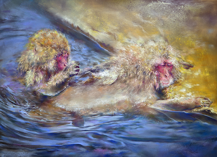Japanese Macaque Series:Enjoy the Cozy Moment